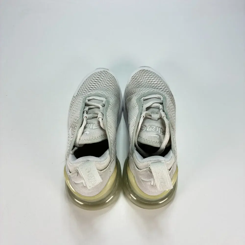 Nike Air Max 270 White Casual Lifestyle Sneakers Shoes AO2372-103 Youth Size 1Y
